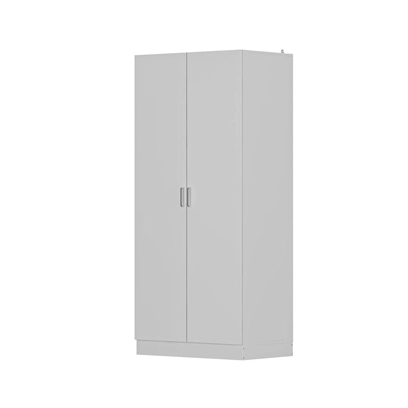2-Door Wardrobe Armoires Freestanding Bedroom Armoire with Hanging Rod 16