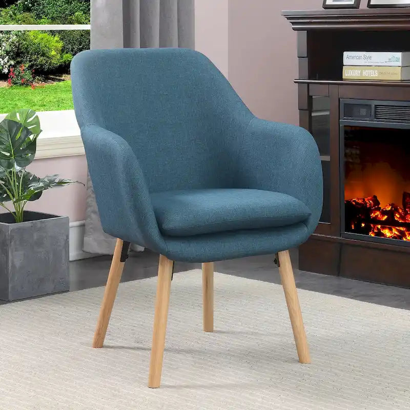 Convenience Concepts Take a Seat Charlotte Poltrona Accento Imbottita con Schienale Alto 35