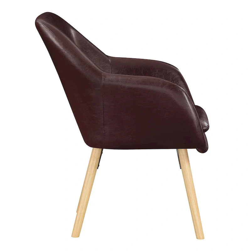 Convenience Concepts Take a Seat Charlotte Poltrona Accento Imbottita con Schienale Alto 24