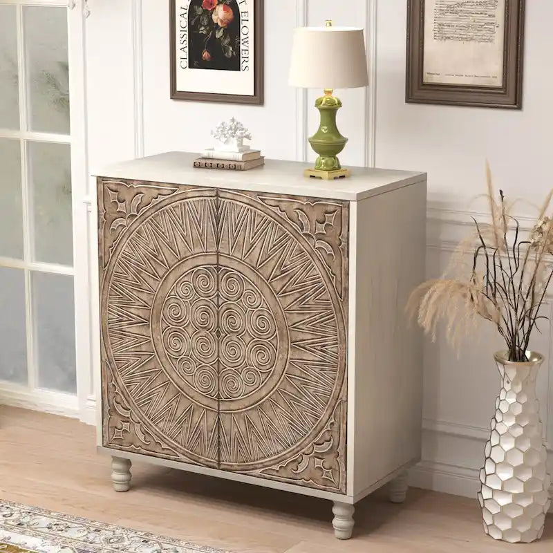 COSIEST Vintage Sideboard Storage Cabinet and Buffet 14