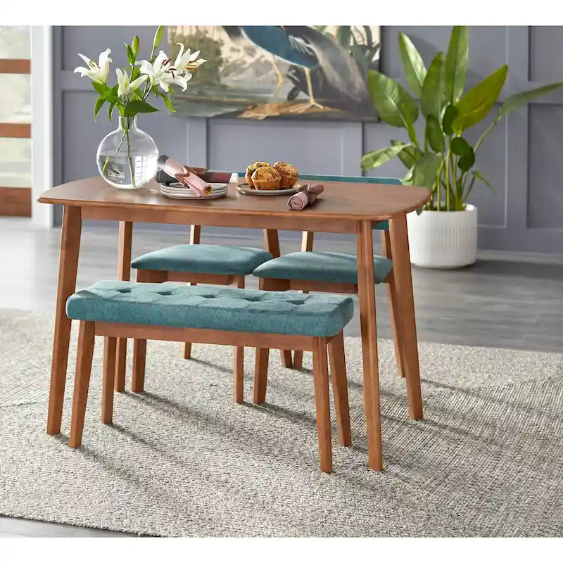 Simple Living 4-Piece Nettie Solid Wood Dining Set 6