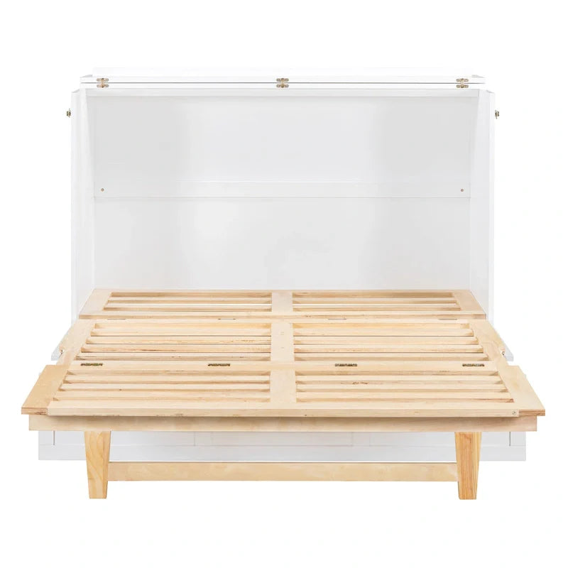 Nestfair Full Size Murphy Bed with Large Drawers 10