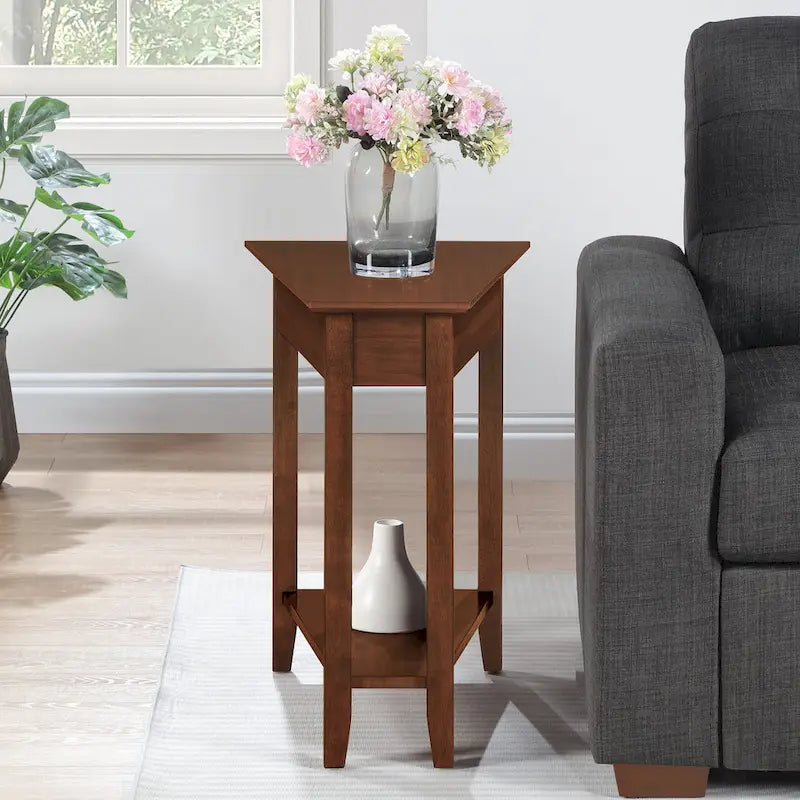 Convenience Concepts Tavolino a cuneo American Heritage con ripiano 45