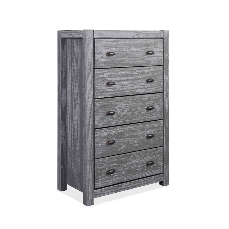 Grain Wood Furniture Montauk 5-drawer Solid Wood Chest 16