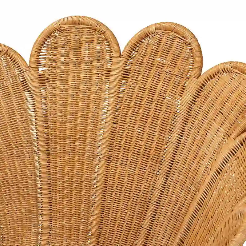 Blossom Bohemian Honey Rattan Accent Flower Chair 7