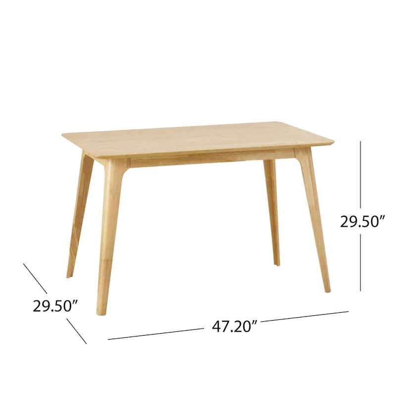 Set da pranzo rettangolare a 5 pezzi in legno di Idalia Fabric and Rubberwood di Christopher Knight Home 12