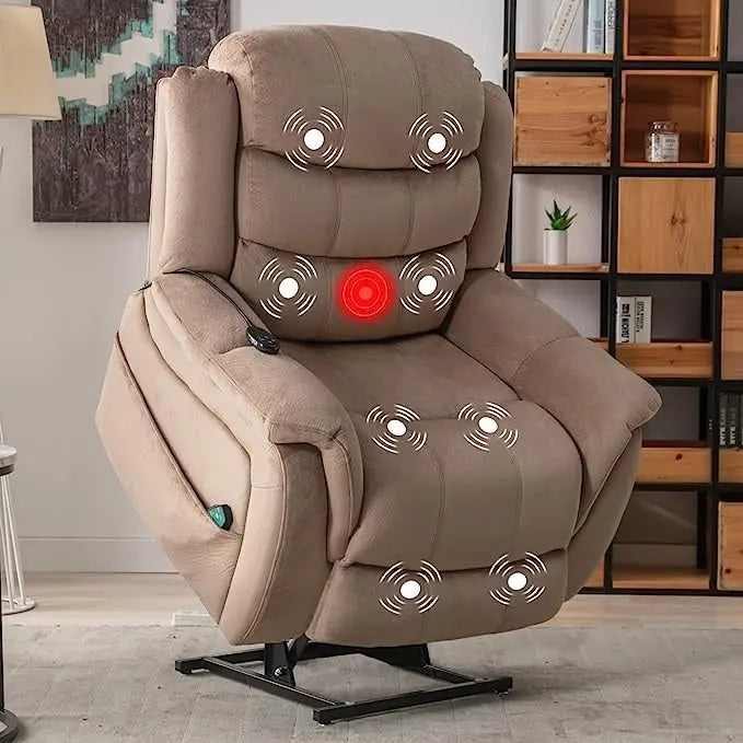 Lay flat recliner Power Lift Recliner Chair for Elderly with Massage and Heat 2