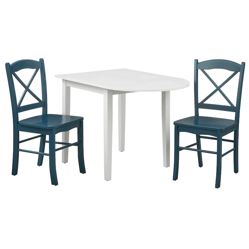 Simple Living Country Cottage Drop Leaf 3-piece Dining Set 21