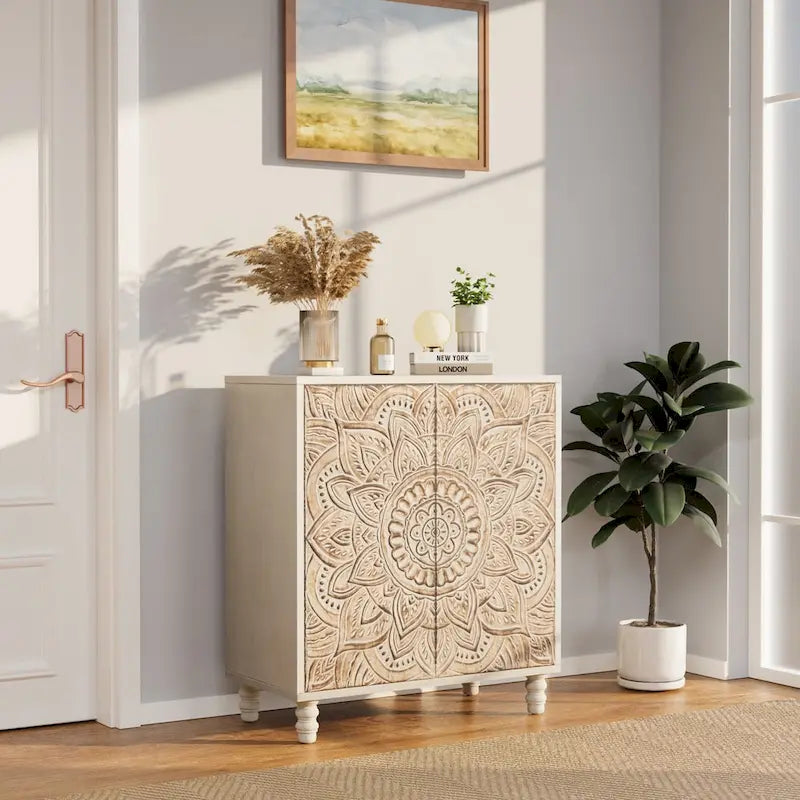 COSIEST Vintage Sideboard Storage Cabinet and Buffet 18