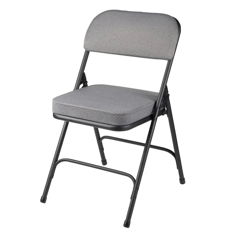 Hampden Furnishings Bernadine Collection Deluxe Fabric Padded Folding Chair, Pack of 2 24