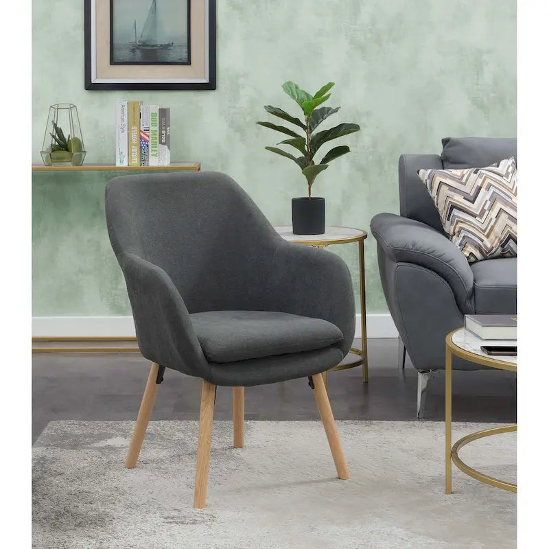 Convenience Concepts Take a Seat Charlotte Poltrona Accento Imbottita con Schienale Alto 17