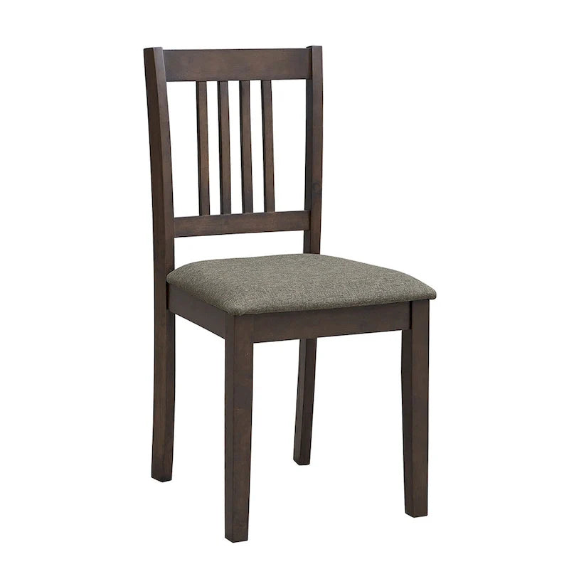 Set Tavolo e Sedie per Colazione in Cucina, Tavolo da Pranzo Quadrato in Legno, Tavolo da Pranzo Casuale con 4 Sedie Imbottite 32