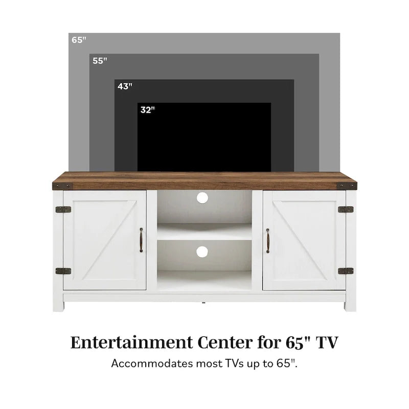 Middlebrook Firebranch 58-inch Barn Door TV Stand 42