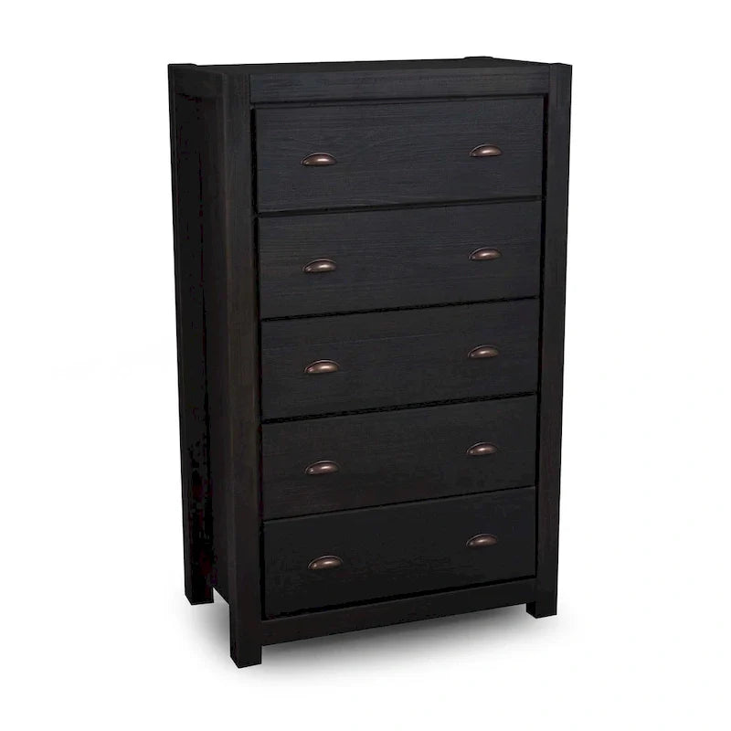 Grain Wood Furniture Montauk 5-drawer Solid Wood Chest 18