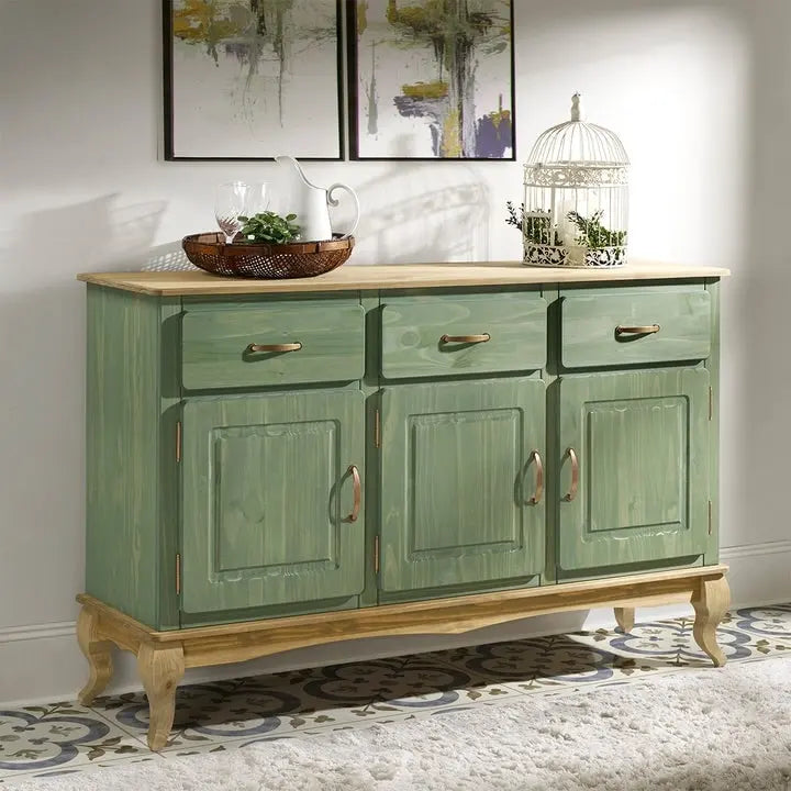 Wood Buffet Sideboard Green 11
