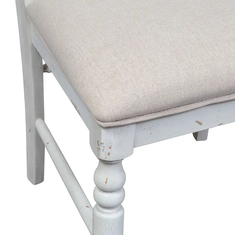 Whitney Antique Linen Slat Back Side Chair (Set of 2) 6