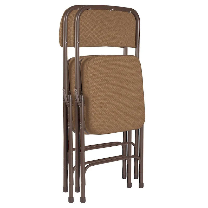 Hampden Furnishings Bernadine Collection Deluxe Fabric Padded Folding Chair, Pack of 2 16