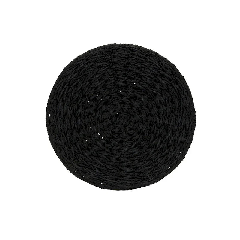 Household Essentials Handwoven Barrel Wicker Storage Basket Side Table - 17.0L x 17.0W x 19.0H 36