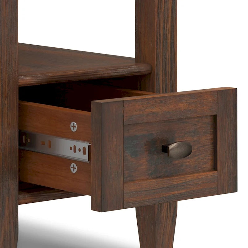 WYNDENHALL Norfolk TAVOLINO LATERALE STRETTO RETTANGOLARE TRADIZIONALE IN LEGNO MASSELLO, LARGHEZZA 14 POLLICI - 14 pollici di larghezza 34