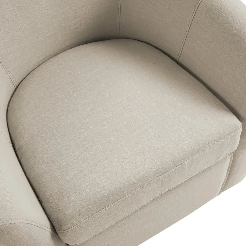 Set of 2 Modern Upholstered Swivel Barrel Chair Living Room Accent Chair 20