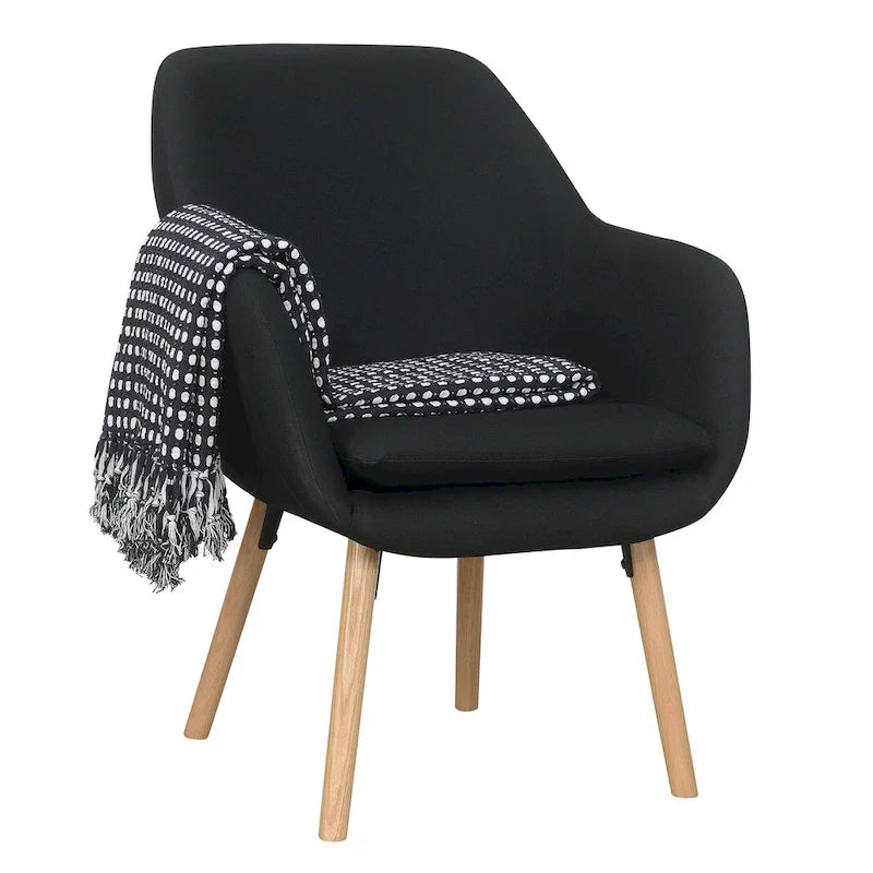 Convenience Concepts Take a Seat Charlotte Poltrona Accento Imbottita con Schienale Alto 3