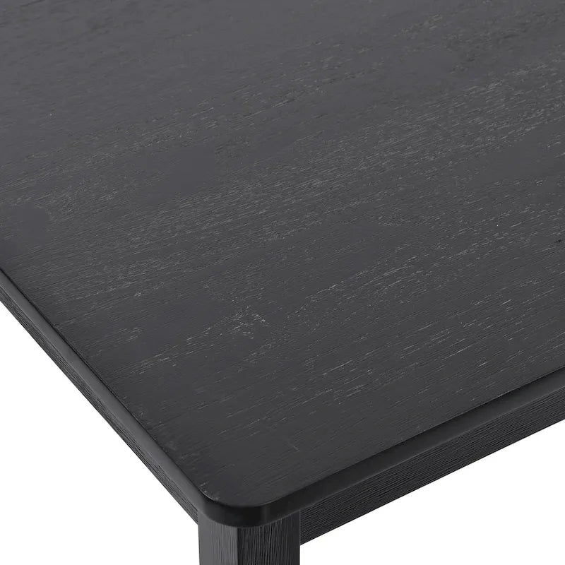 Set di 5 mobili da pranzo in legno massello 47L (1 tavolo + 4 sedie con schienale a doghe) 24