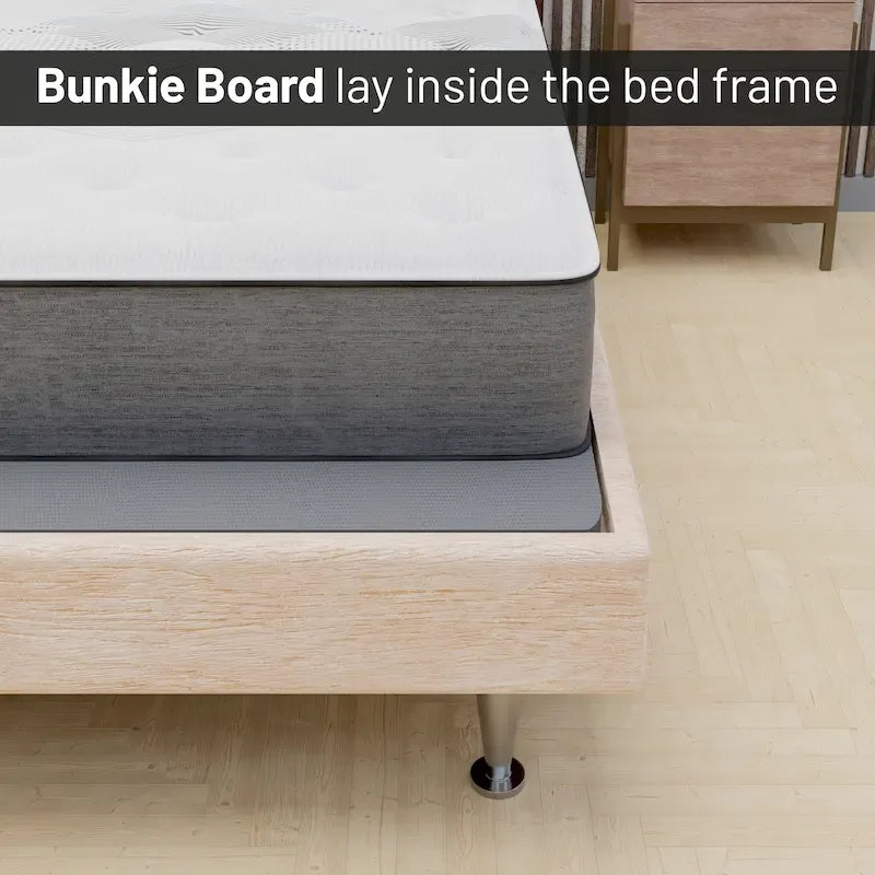 ONETAN, 1.5-Inch Split Bunkie Board for Mattress/Bed Support - Fully Assembled, Improved Comfort and Support, Gray 5