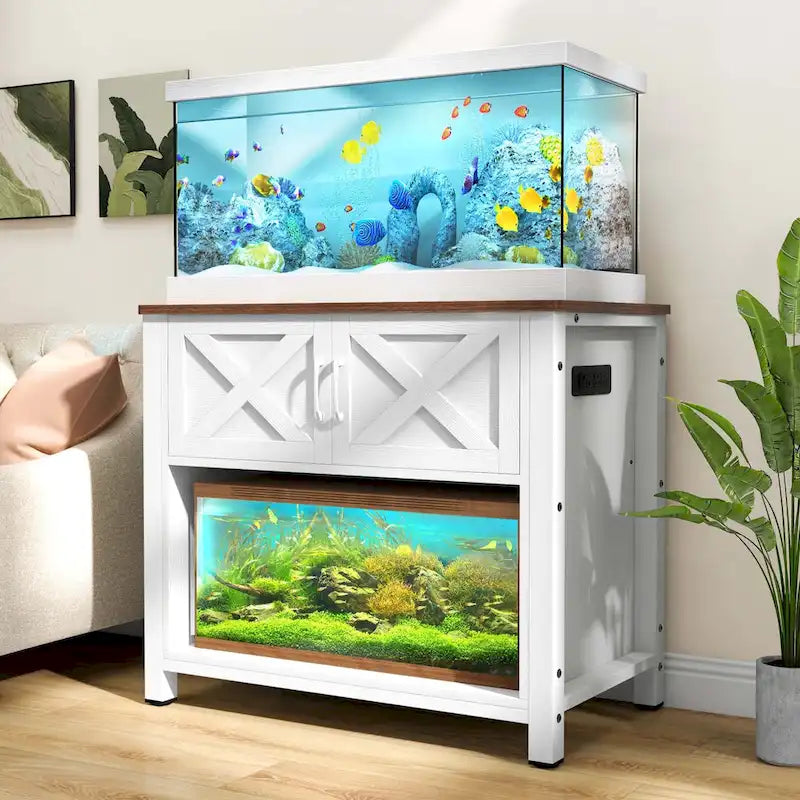 Moasis 40-50 Gallon Aquarium Stand Cabinet Fish Tank Stand with Power Outlets 19