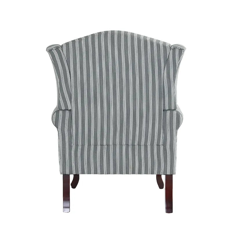 2 Set Traditional Wingback Accent Chairs Upholstered Armchair 26