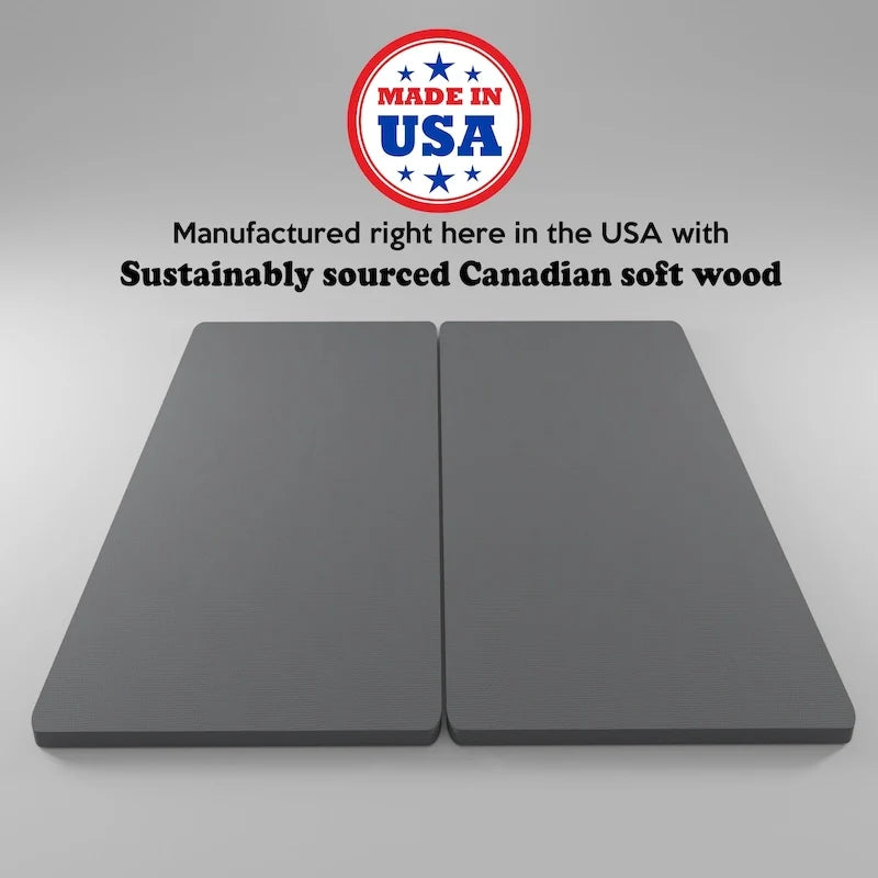 ONETAN, 1.5-Inch Split Bunkie Board for Mattress/Bed Support - Fully Assembled, Improved Comfort and Support, Gray 4