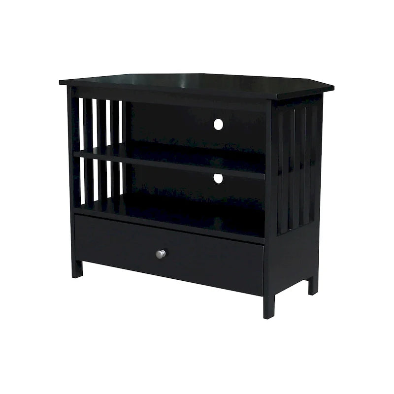 Solid Hardwood Mission Corner TV Stand 14