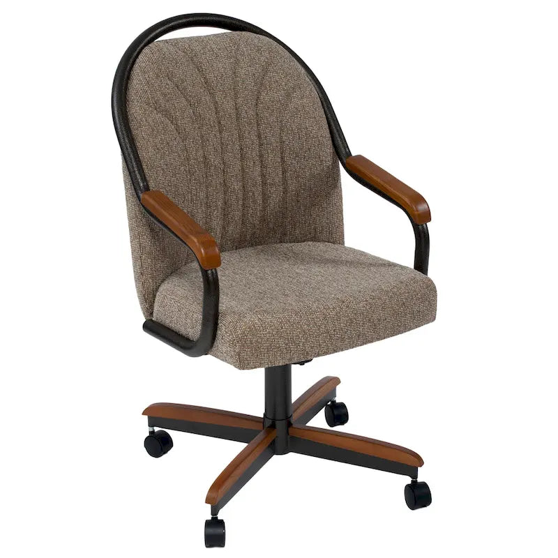 Casual Dining Swivel and Tilt Rolling Dining Chair - 38 Hx221/2 Wx22 D - 38 Hx24 Wx22 D 3