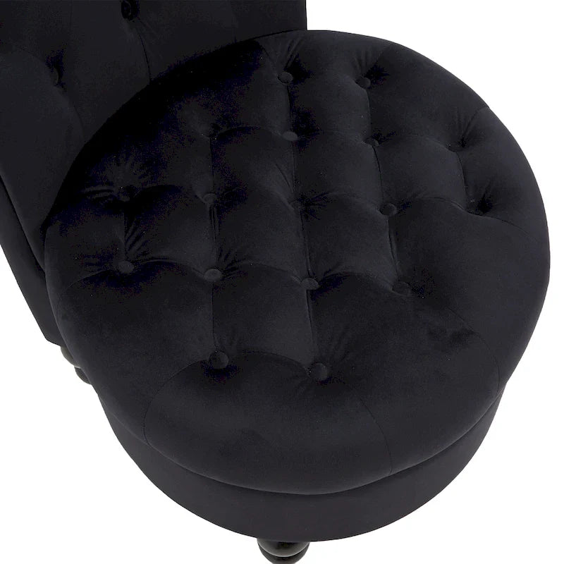 AVAWING Set of 2 Throne Royal Chair Thick Padding and Rubberwood Legs 11