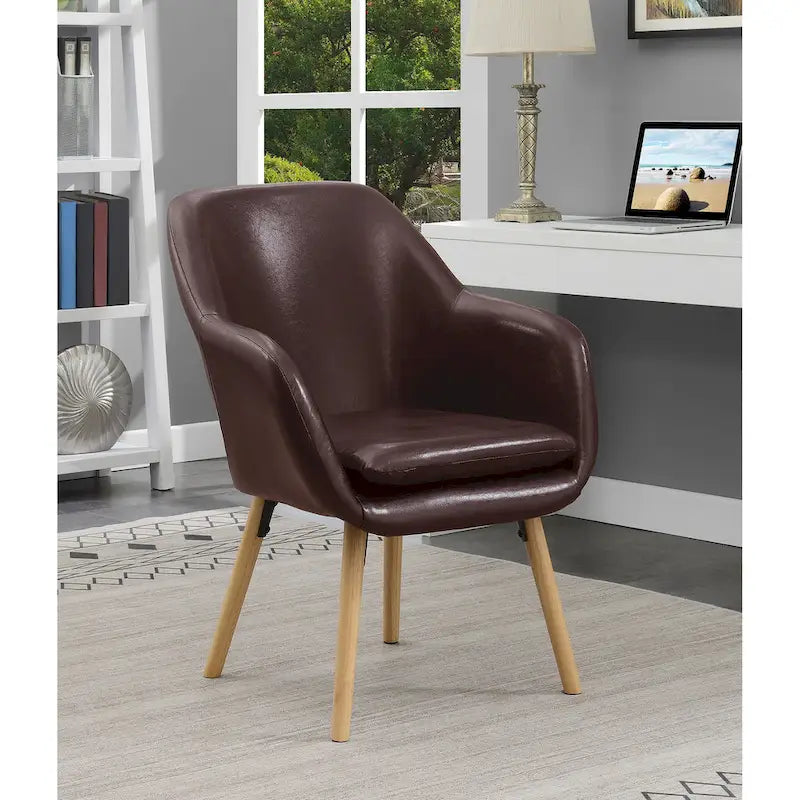 Convenience Concepts Take a Seat Charlotte Poltrona Accento Imbottita con Schienale Alto 22