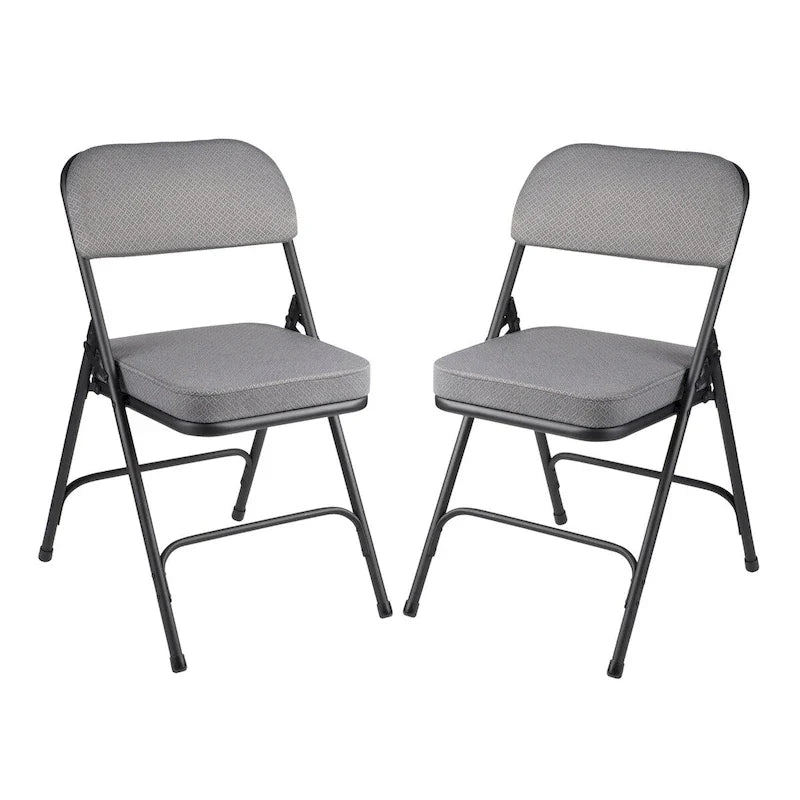 Hampden Furnishings Bernadine Collection Deluxe Fabric Padded Folding Chair, Pack of 2 4