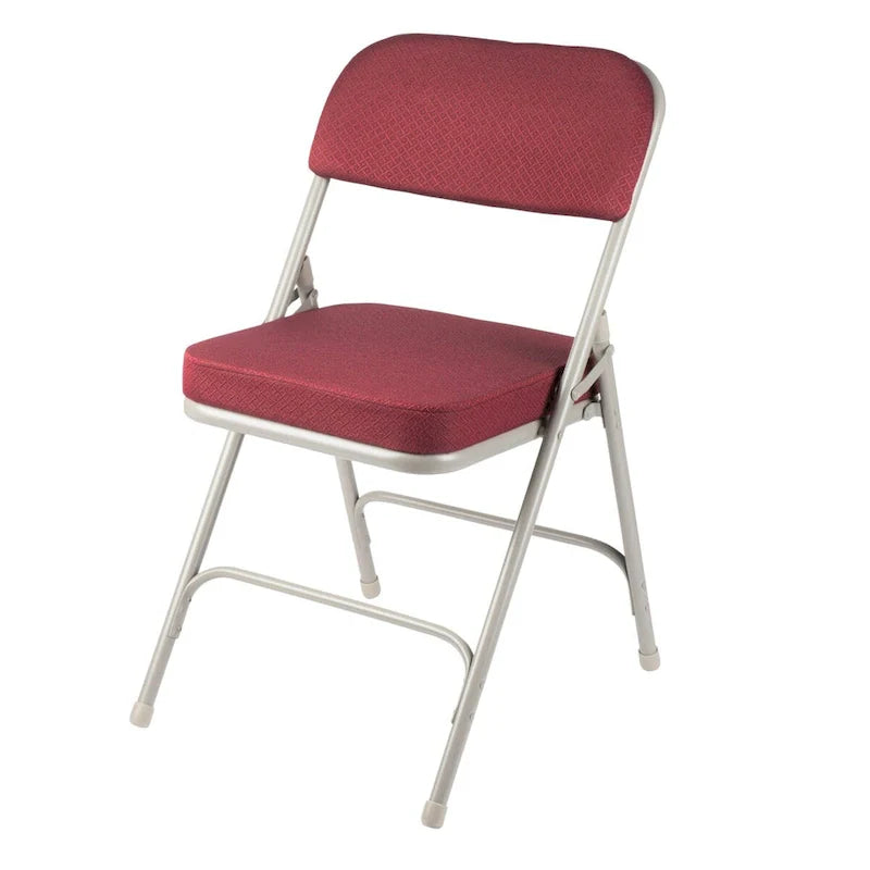Hampden Furnishings Bernadine Collection Deluxe Fabric Padded Folding Chair, Pack of 2 10