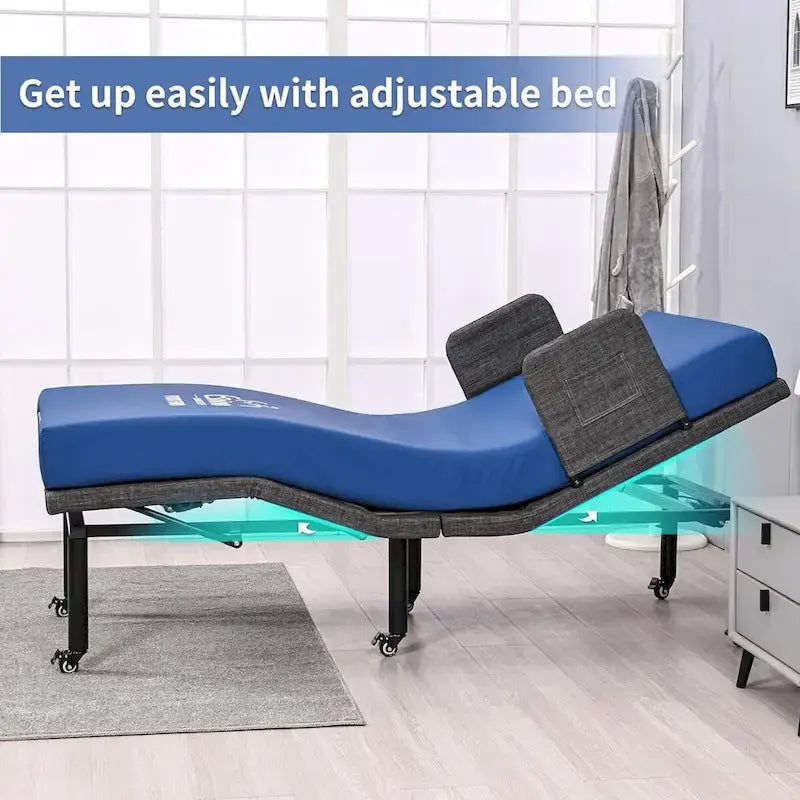 Adjustable Bed with Wireless Remote, Hospital Bed Base with/without Mattress 8