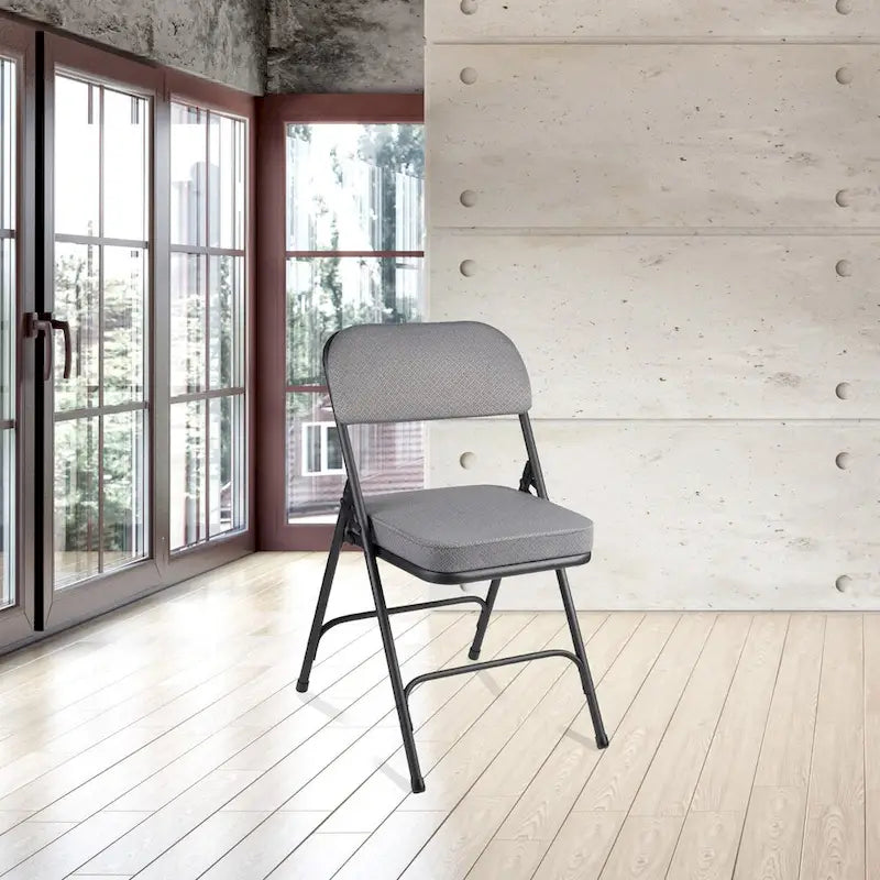 Hampden Furnishings Bernadine Collection Deluxe Fabric Padded Folding Chair, Pack of 2 29