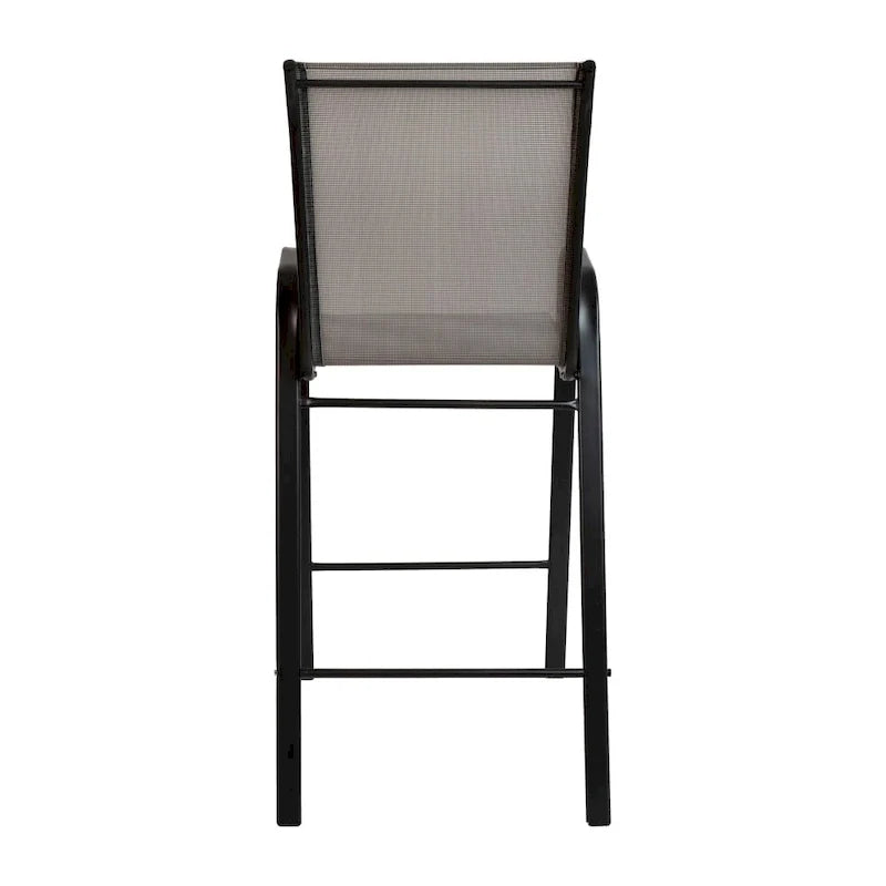 4 Pack Outdoor Barstools with Flex Comfort Material - Patio Stool 26