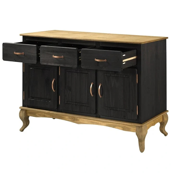 Wood Buffet Sideboard Green 5