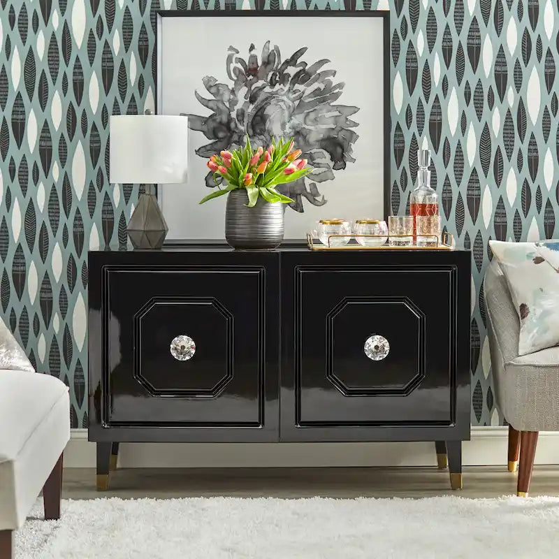 angelo:HOME Jaslene Glossy Glam Buffet/Media Cabinet 5