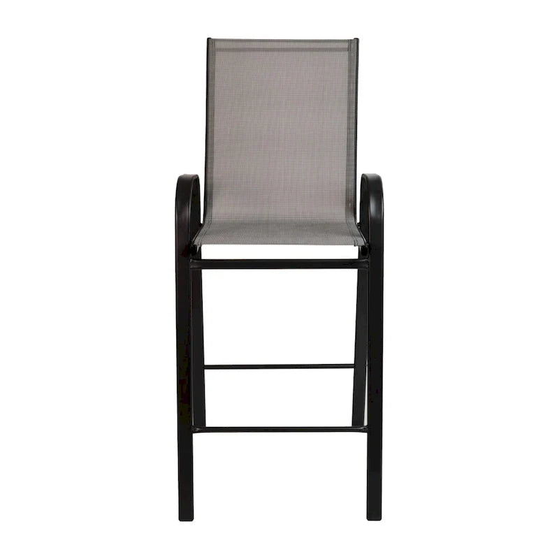 4 Pack Outdoor Barstools with Flex Comfort Material - Patio Stool 28