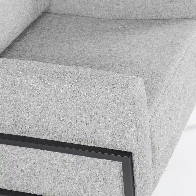 HomePop Modern Upholstered Club Chair w/Metal Frame 15