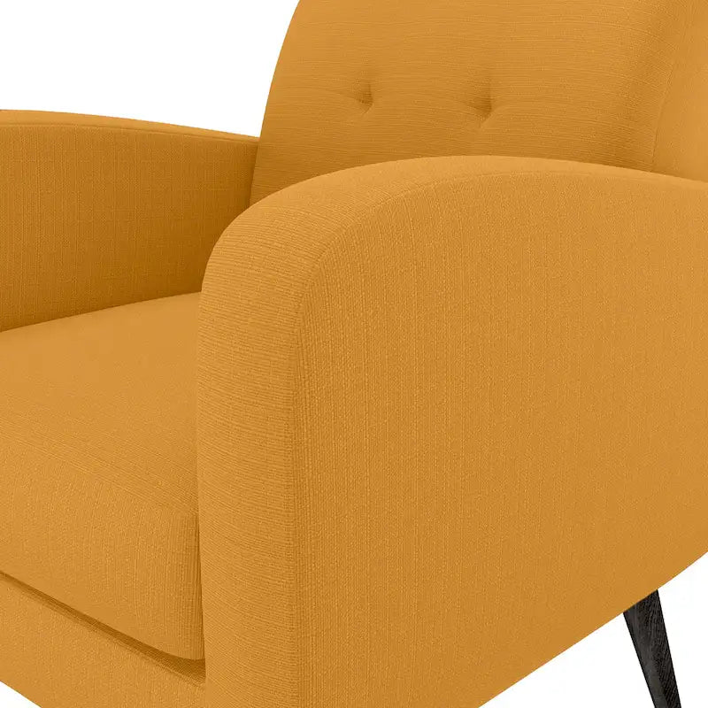 Carson Carrington Keflavik Mustard Yellow Mid-century Accent Chair 10