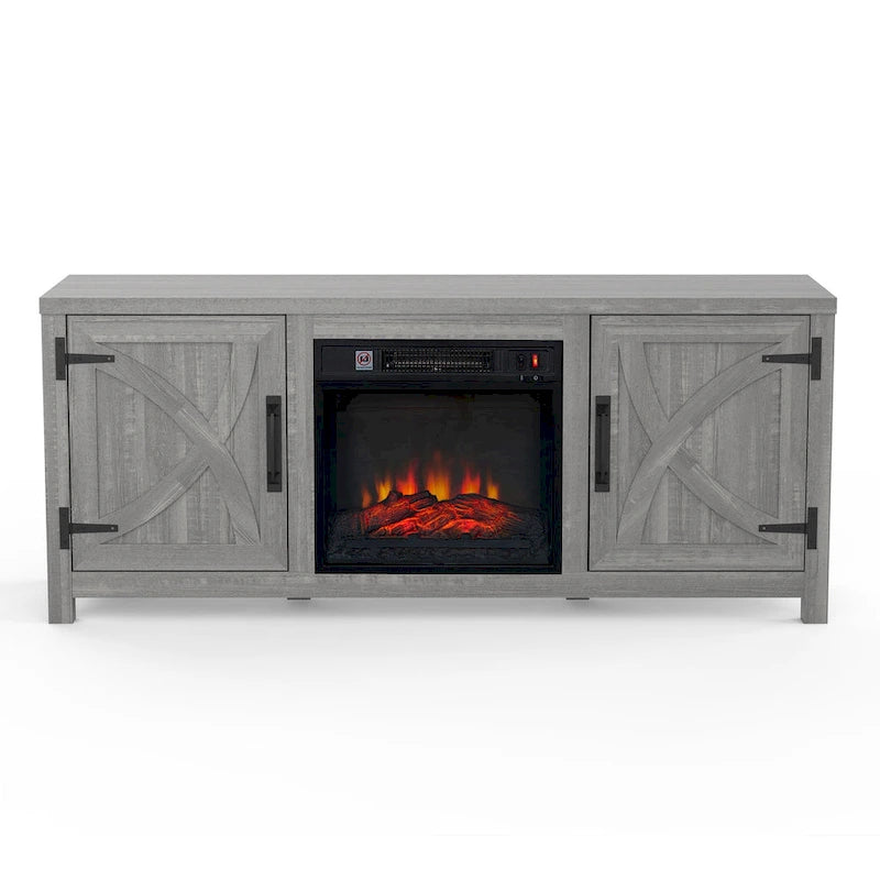 58 Farmhouse Electric Fireplace TV Stands Console Table for TV's up to 65 34
