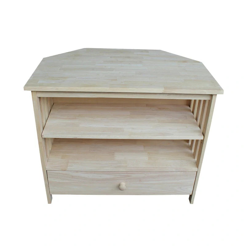 Solid Hardwood Mission Corner TV Stand 36