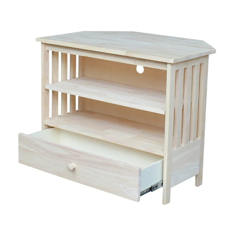 Solid Hardwood Mission Corner TV Stand 42