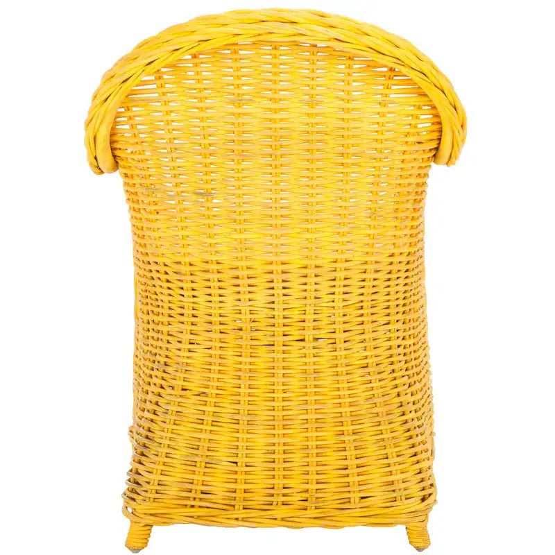 SAFAVIEH Sinja Yellow Rattan Club Chair - 24  x 26  x 35  - 24Wx26Dx35H 27