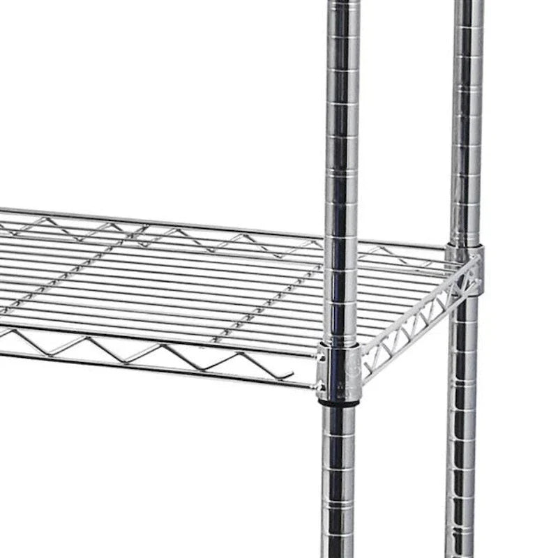 5-Tier Steel Wire Shelving with Wheels - (59.06 x 17.72 x 70.87) 4