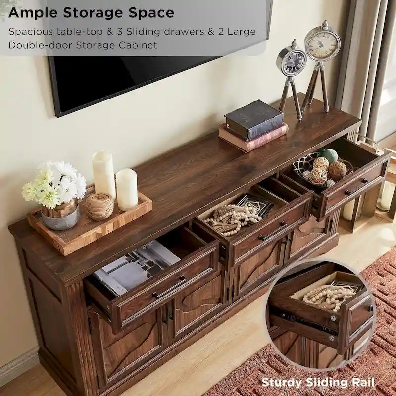 Farmhouse Buffet Sideboard Cabinet,Coffee Bar Wine Bar for Dining Room - N/A 33